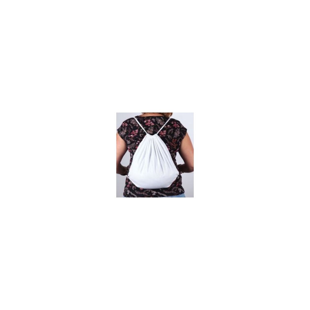 Sacs à dos en coton blanc 38 x 38cm - A décorer avec feutres/rubans..