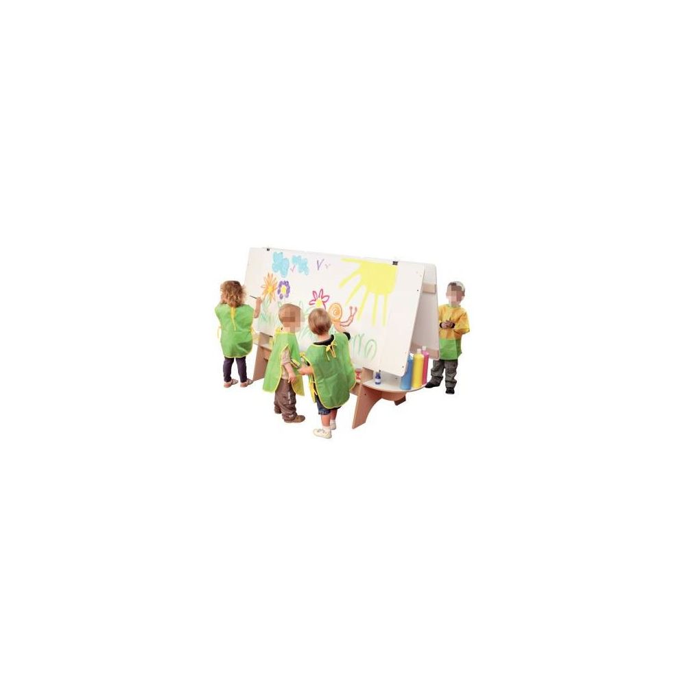 Chevalet de peinture Double face + Tablette - D: 123 x 200 x 70 cm