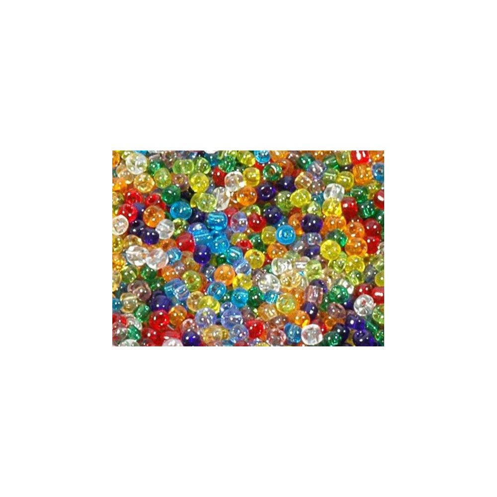 Perles de rocailles Transparentes - Diam : 2,5mm - Bocal de 500 gr