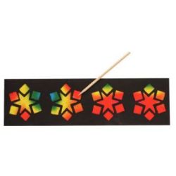 Cartes à gratter / métal à repousser - Effet vitrail (15 feuilles)