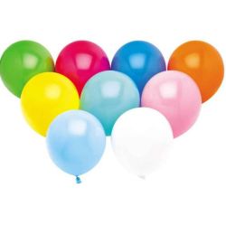 Ballon de Baudruche - 22 cm - Couleurs assorties ( Par 100)