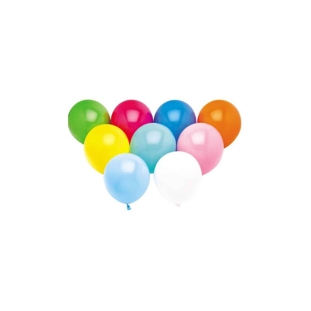Ballon de Baudruche - 22 cm - Couleurs assorties ( Par 100)