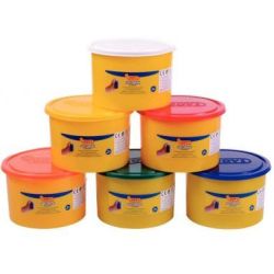 Pate à modeler JOVI Blandiver - 460gr - 6 pots Couleurs primaires