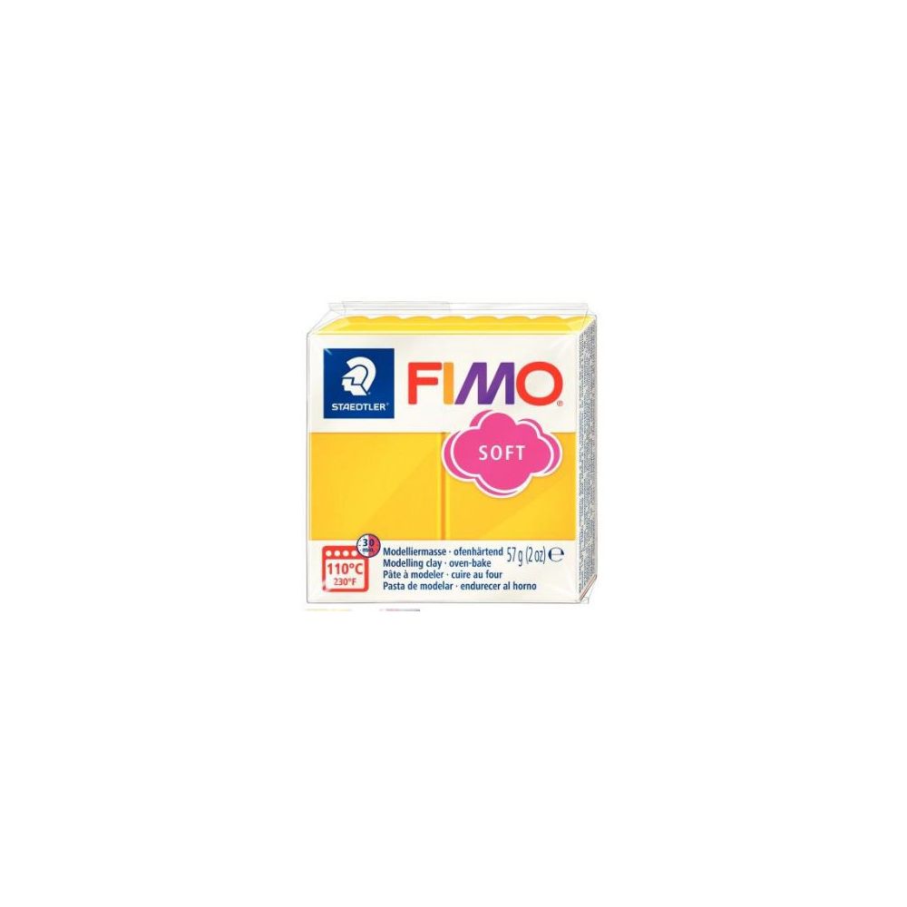 Pate à modeler FIMO SOFT JAUNE TOURNESOL - 56 g