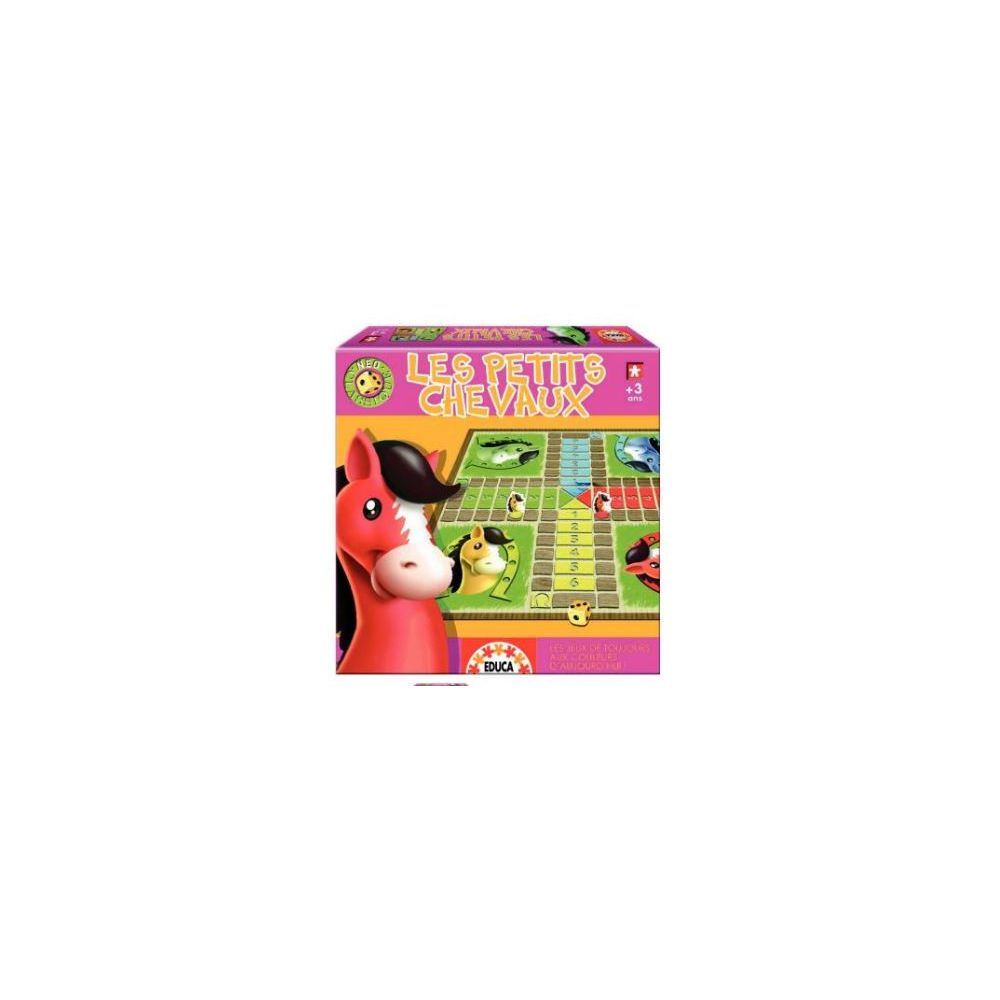 Jeu Les Petits Chevaux - Plateau de jeu de 33 x 33 cm