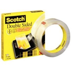 Adhesif Double Face 19mm x 33m SCOTCH Transparent