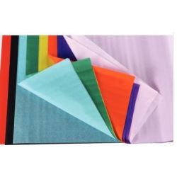 Papier soie en rouleau 17g - 0.5 x 0.75m - COULEURS ASSORTIES