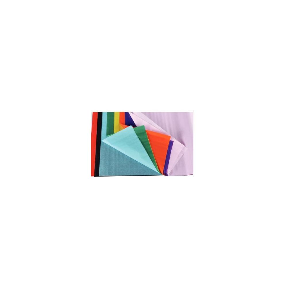 Papier soie en rouleau 17g - 0.5 x 0.75m - COULEURS ASSORTIES
