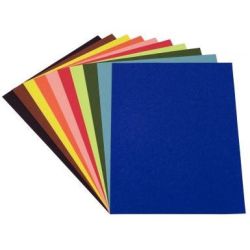 Feuille dessin 50x65cm 120g - 250 feuilles - Couleurs assorties
