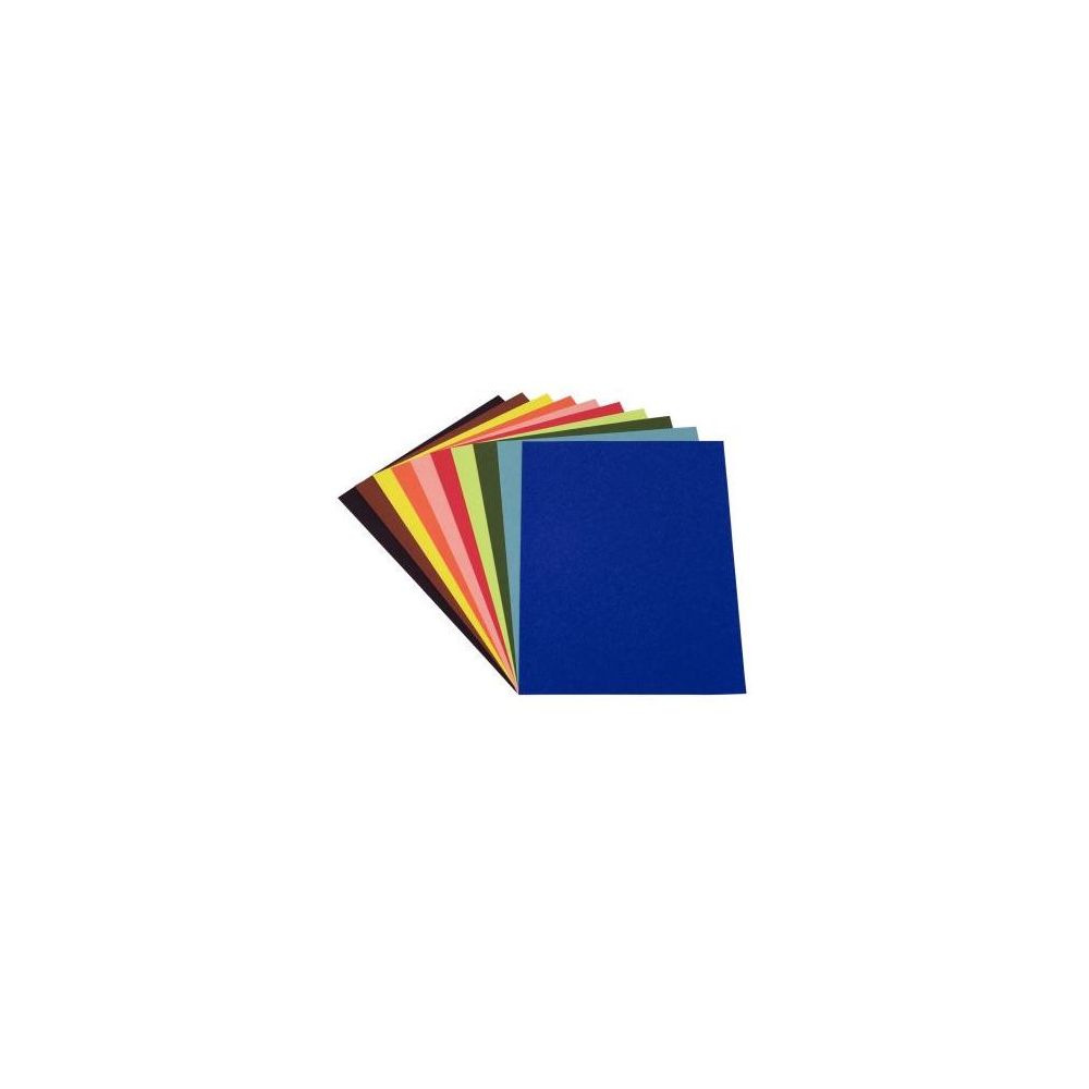 Feuille dessin 50x65cm 120g - 250 feuilles - Couleurs assorties