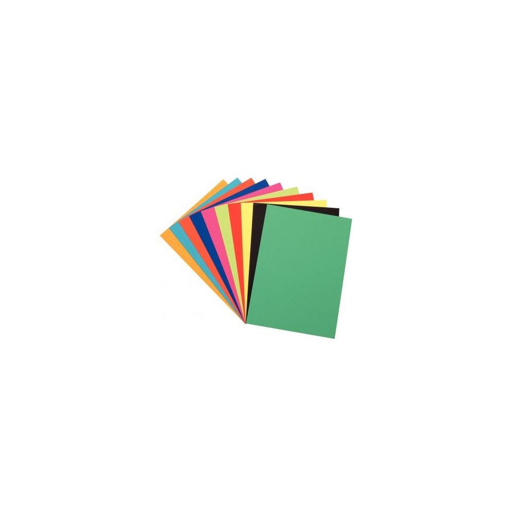 Papier dessin - 24x32cm - 250gr - 250 feuilles - Couleurs assorties