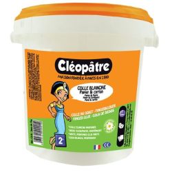 Colle blanche en pâte CLEOPATRE - Pot de 1 Kg
