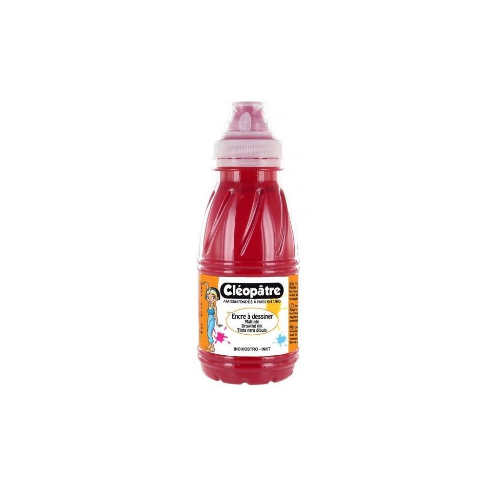 Encre de chine à dessiner CLEOPATRE ROUGE CARMIN - 500 ml