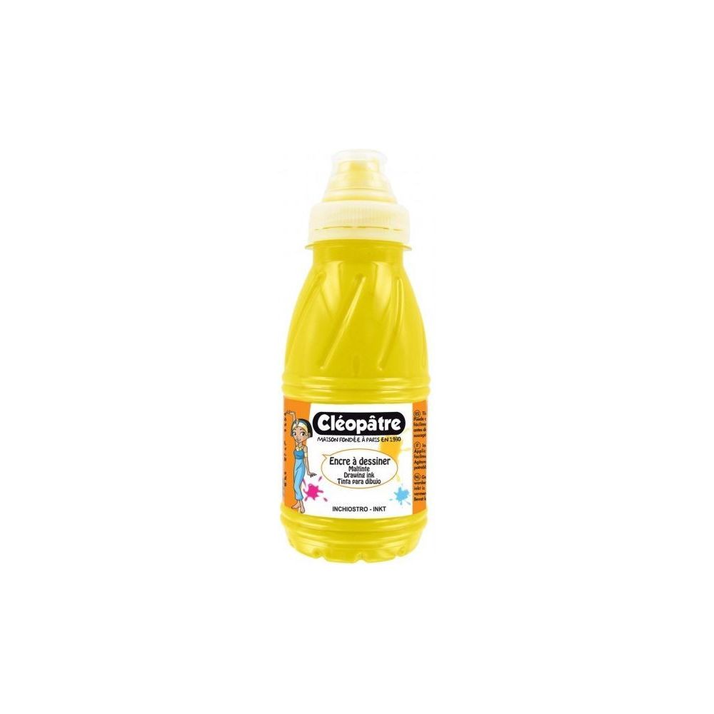 Encre de chine à dessiner CLEOPATRE JAUNE DORE - 500 ml