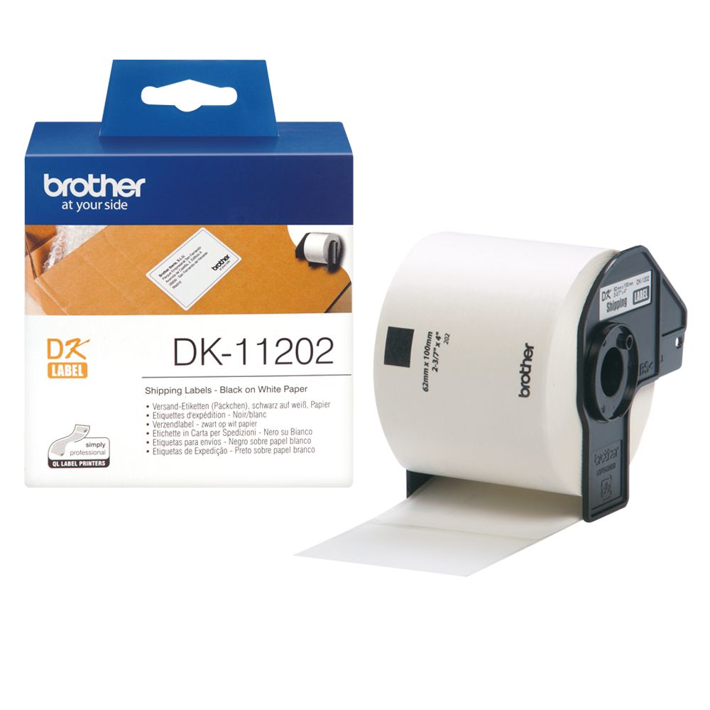 Rouleau étiq BROTHER DK11202 62mm x 100m