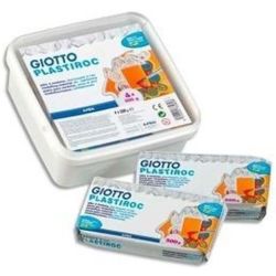 Plastiroc GIOTTO Durcit à l'air - Pack de 4 x 500gr - BLANC