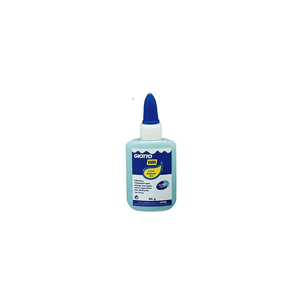 Colle transparente bleutée en Flacon biberon GIOTTO - 40 g