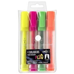 Surligneur de poche WONDAY (Pochette de 4 COULEURS)