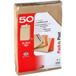 Sac Kraft armé 3 souffl. 5cm - 280x365mm - 130g - GPV N°4992 (unité)