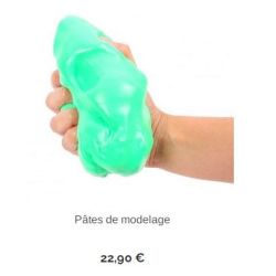 Pate à modeler souple HOP TOYS - 500gr - JAUNE