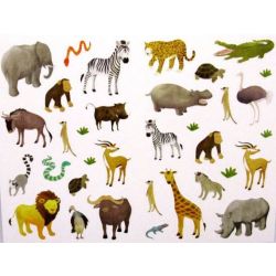 Gommettes DECORATIVES SAVANE (Paquet de  408 unités)