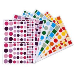 Gommettes GEOMETRIQUES Assorties (Paquet de 6 900 unités)