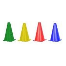 Cônes de marquage flexibles 18cm avec filet (Par 8) Coul assorties