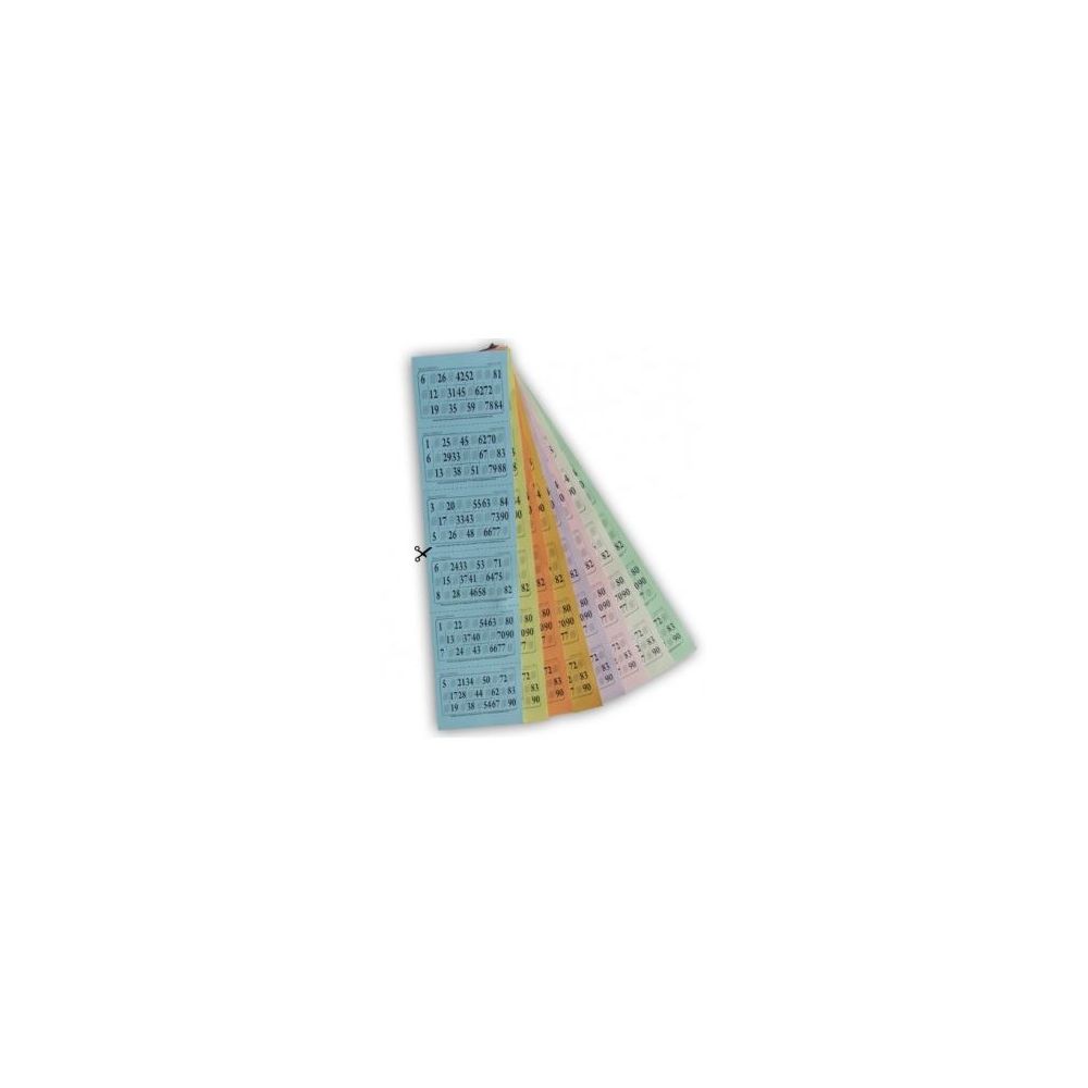 Ticket Grand Modèle - 6 grilles prédécoupées J.Or BINGO  (Par 108)