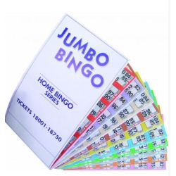 Ticket Souple de 6 Grilles Prédécoupées - Jaune - BINGO - Unité