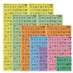 Plaque de 6 Grilles, souple plastifiée 1 face 224g - Jaune - BINGO