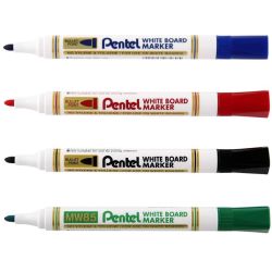 Marqueur effaç. PENTEL MW85 - Ogive 2mm - NOIR