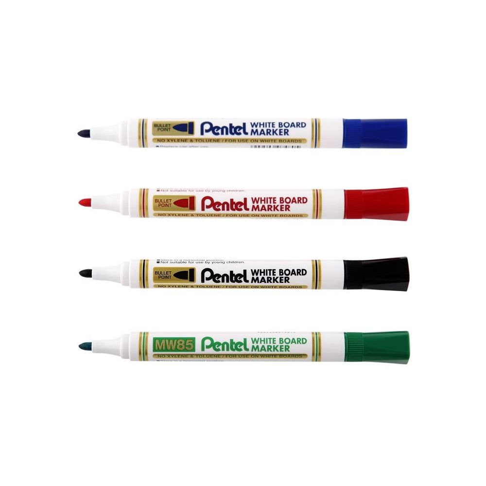 Marqueur effaç. PENTEL MW85 - Ogive 2mm - NOIR