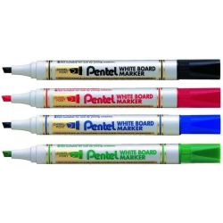Marqueur effaç. PENTEL MW86 - biseau 0.6 à 4.5mm - ROUGE