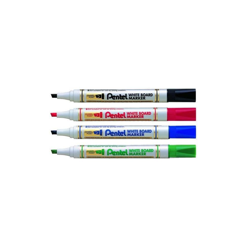 Marqueur effaç. PENTEL MW86 - biseau 0.6 à 4.5mm - ROUGE