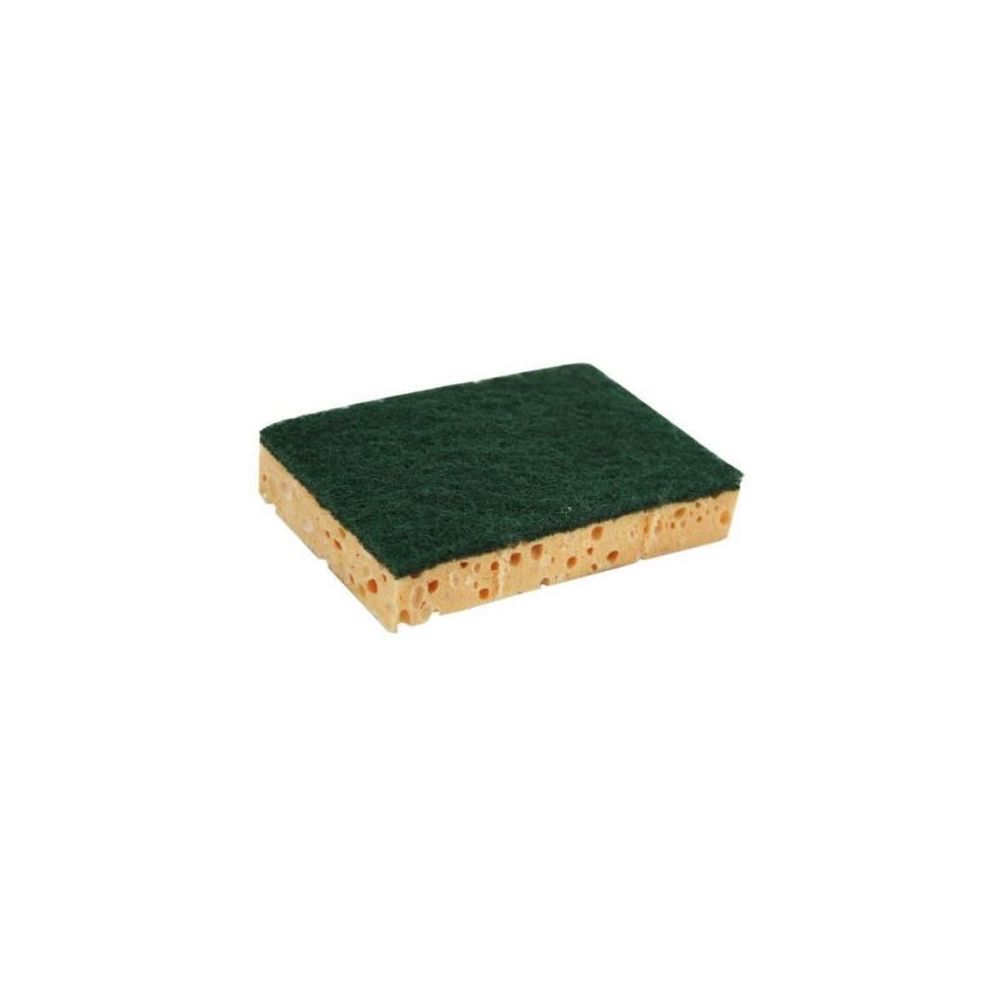 Eponge grattante Jaune et Vert - 13,5 x 9 x 2.6cm (Unité)