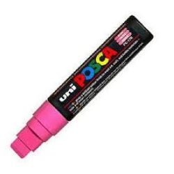 Marqueur gouache POSCA - Biseauté 15mm - PC-17K ROSE