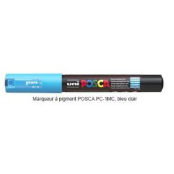 Marqueur gouache POSCA - Ogive 1mm - PC-1MC BLEU CLAIR