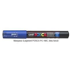 Marqueur gouache POSCA - Ogive 1mm - PC-1MC BLEU FONCE