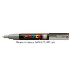 Marqueur gouache POSCA - Ogive 1mm - PC-1MC GRIS