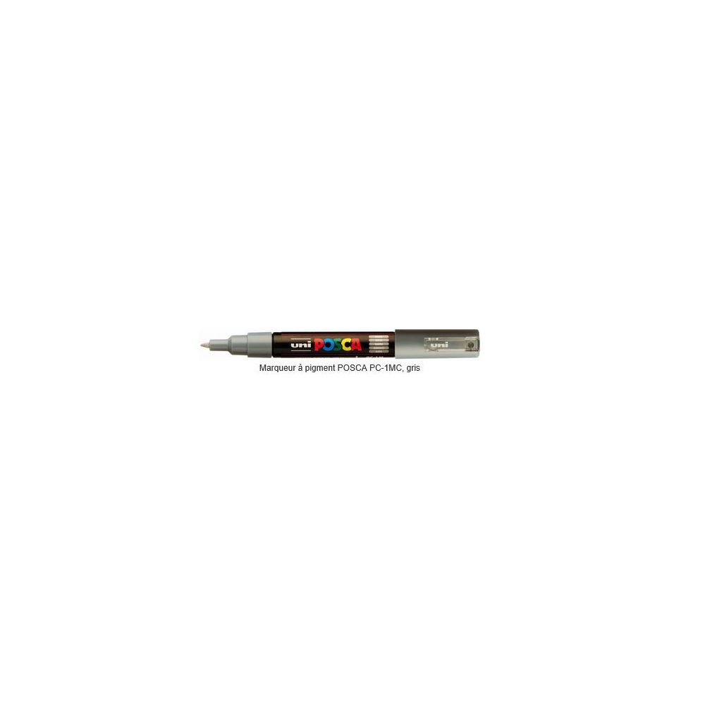Marqueur gouache POSCA - Ogive 1mm - PC-1MC GRIS