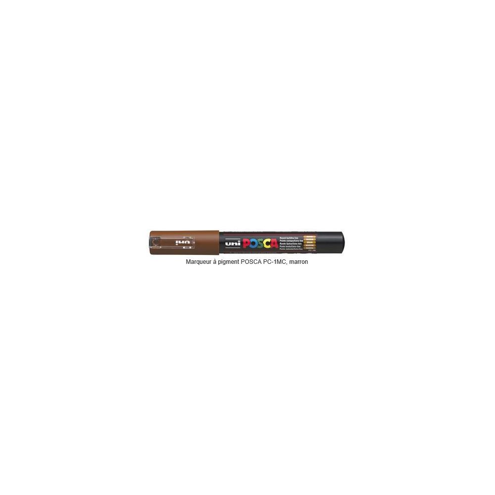 Marqueur gouache POSCA - Ogive 1mm - PC-1MC MARRON