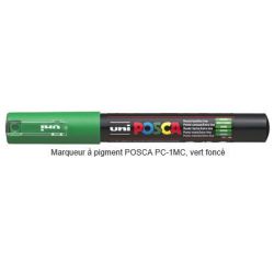 Marqueur gouache POSCA - Ogive 1mm - PC-1MC VERT FONCE
