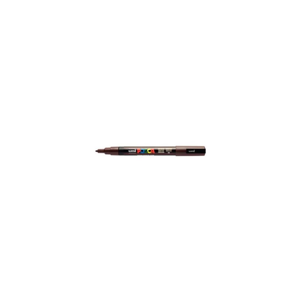 Marqueur gouache POSCA - Ogive fine 1.5mm - PC-3M MARRON FONCE