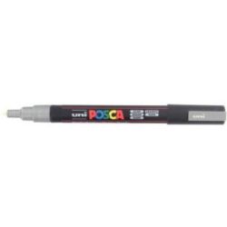 Marqueur gouache POSCA - Ogive fine 1.5mm - PC-3M ARGENT