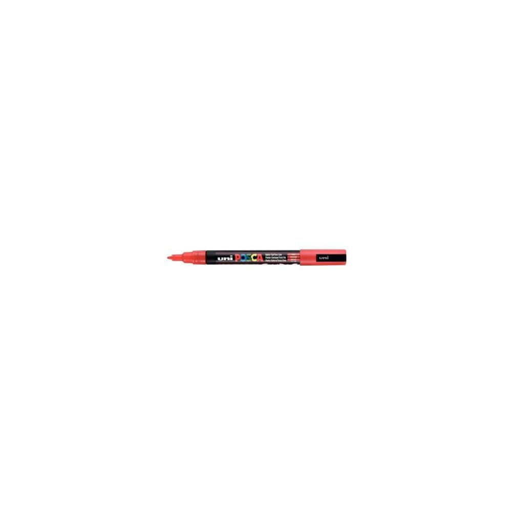 Marqueur gouache POSCA - Ogive fine 1.5mm - PC-3M ROUGE