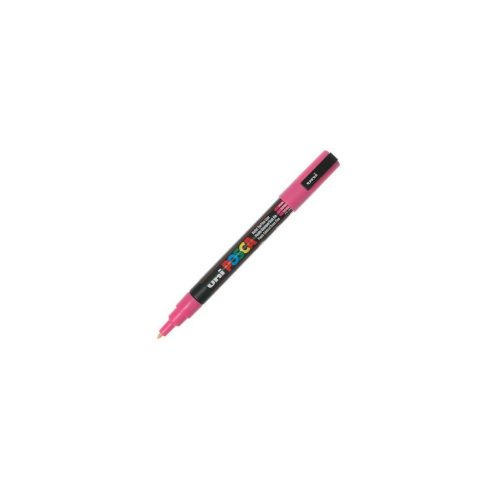 Marqueur gouache POSCA - Ogive fine 1.5mm - PC-3M ROSE