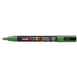 Marqueur gouache POSCA - Ogive fine 1.5mm - PC-3M VERT FONCE