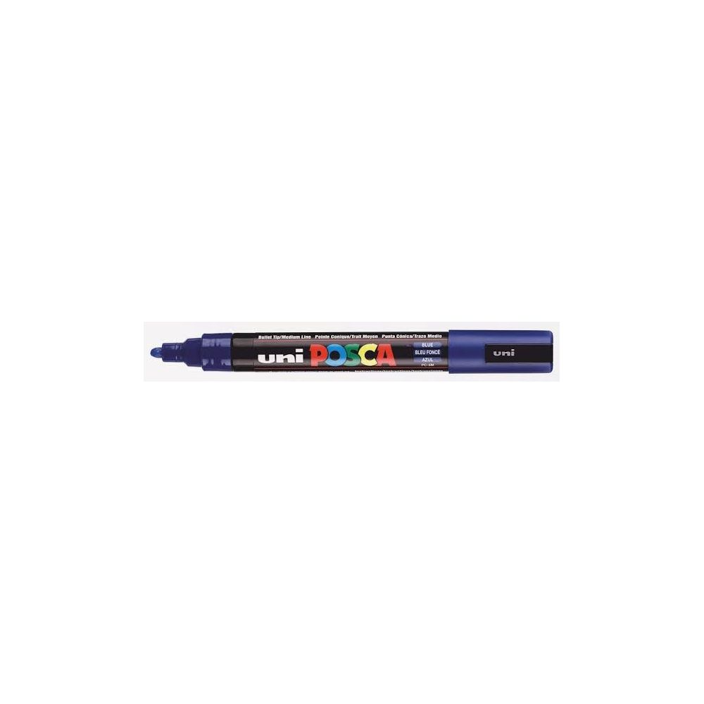 Marqueur gouache POSCA - Ogive 2.5mm - PC-5M BLEU FONCE