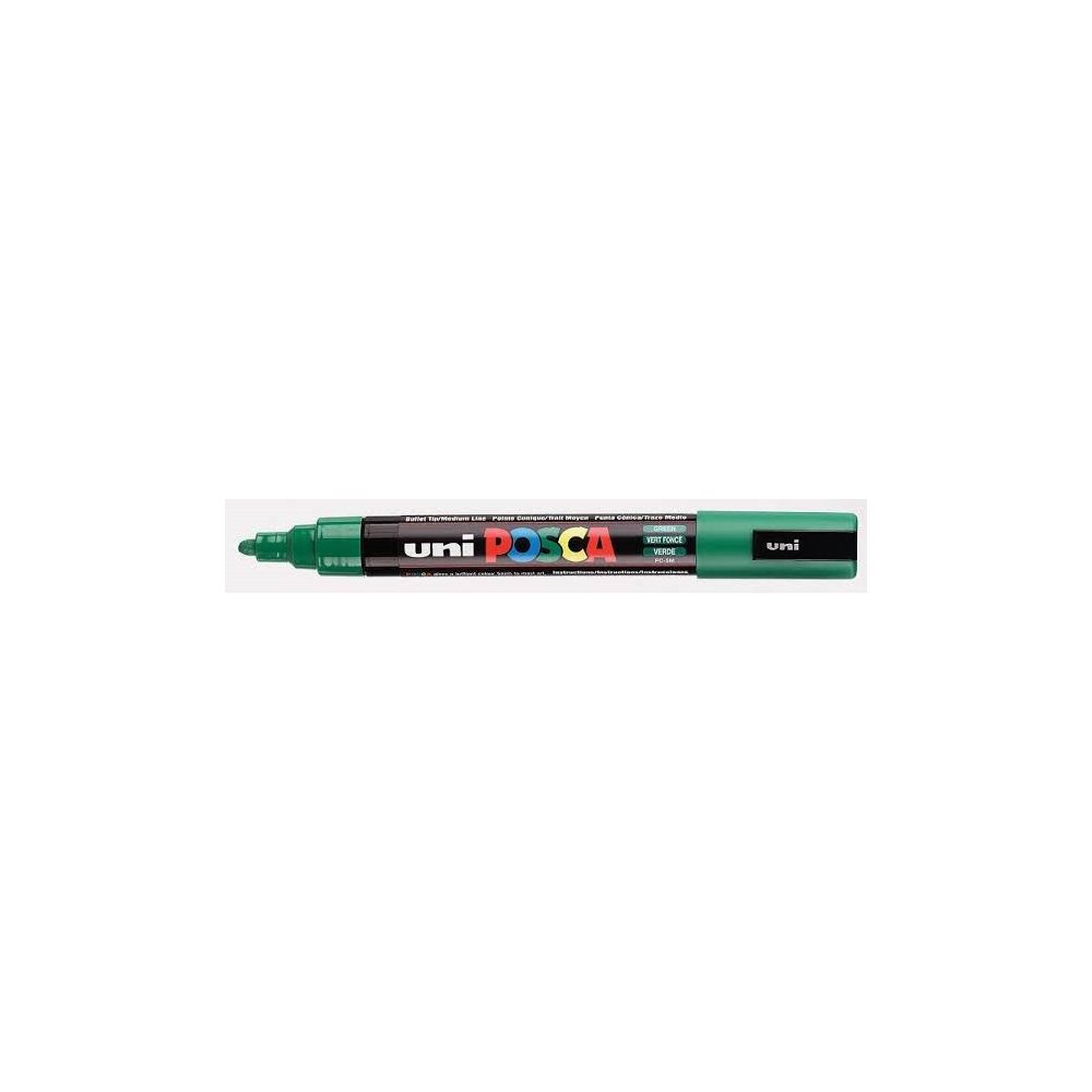 Marqueur gouache POSCA - Ogive 2.5mm - PC-5M VERT FONCE