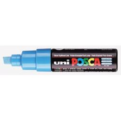 Marqueur gouache POSCA - Biseau 8mm - PC-8K BLEU CLAIR